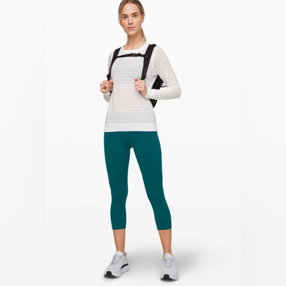 Lululemon Pace Rival Crop *Full-On Luxtreme 22" Size 4 - Color: Emerald